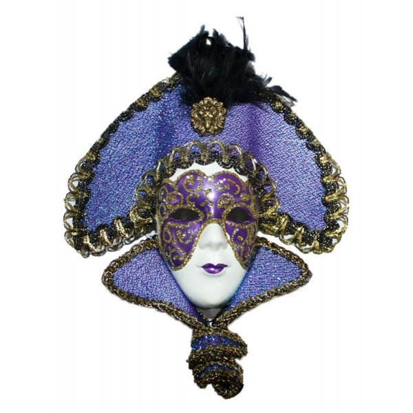 Χριστουγεννιάτικη Κρεμαστή Μάσκα Μωβ (17cm) Χριστουγεννιάτικη Κρεμαστή Μάσκα Μωβ (17cm)